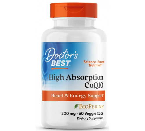 Коензим Q10 Doctorʼs BestCoQ10 with BioPerine 200 мг 60 вег капс