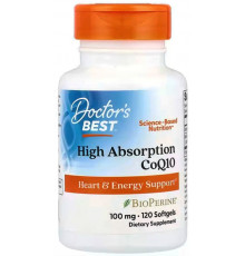 Коензим Q10 Doctorʼs Best CoQ10 100 мг 120 гел капс
