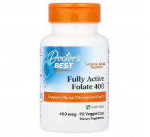 Фолат з Quatrefolic Doctorʼs Best Folate 400 мкг 90 капс