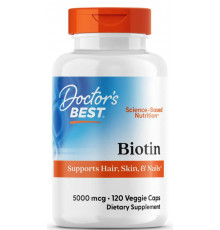 Біотин Doctorʼs Best Biotin 5000 мкг 120 капс