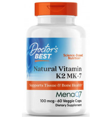 Вітамін К2 МК-7 Doctorʼs Best Vitamin K2 MK-7 with MenaQ7 100 мкг 60 вег капс
