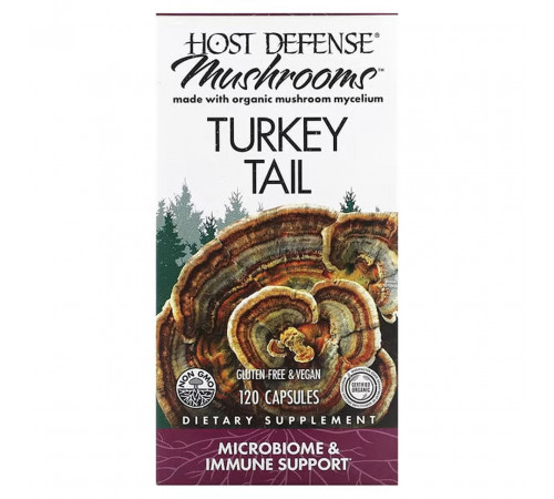 Трутовик різнокольоровий Host Defense Turkey Tail Fungi Perfecti 120 капс