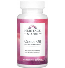 Касторова олія Heritage Products Castor Oil 725 мг 60 капс