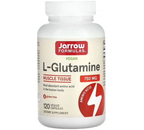 Глутамін Jarrow Formulas L-Glutamine 750 мг 120 капс
