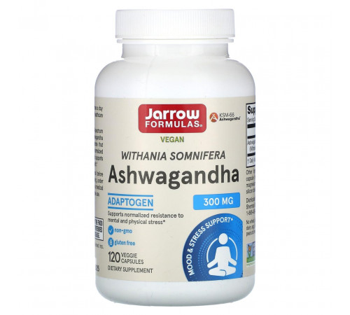 Ашваганда Jarrow Formulas Ashwagandha 300 мг 120 капс