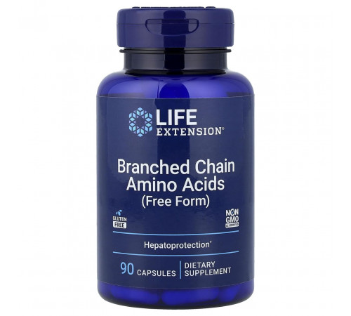 Амінокислоти BCAA Life Extension Branched Chain Amino Acids 90 капс