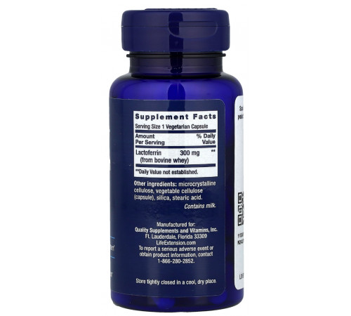 Лактоферрин Life Extension Lactoferrin Caps 60 вег капс