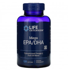 Рибʼячий жир Life Extension EPA DHA, Mega EPA/DHA 120 капс