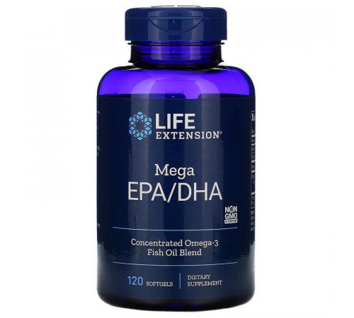 Рибʼячий жир Life Extension EPA DHA, Mega EPA/DHA 120 капс