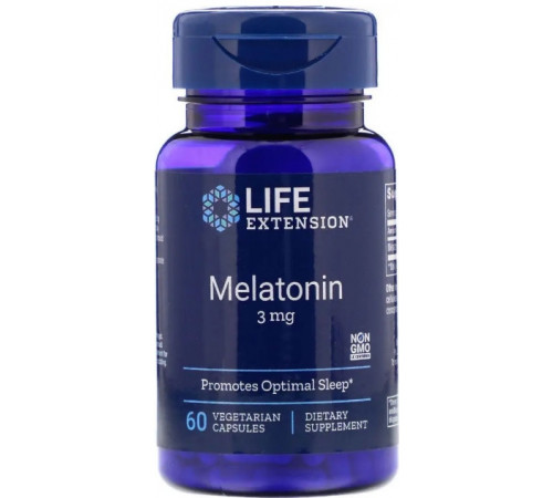 Мелатонін Life Extension Melatonin 3 мг 60 капс