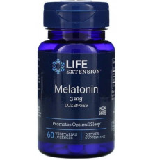 Мелатонін Life Extension Melatonin 3 мг 60 льодяників