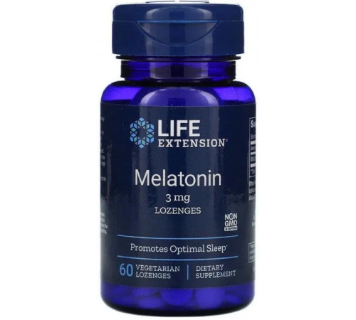 Мелатонін Life Extension Melatonin 3 мг 60 льодяників