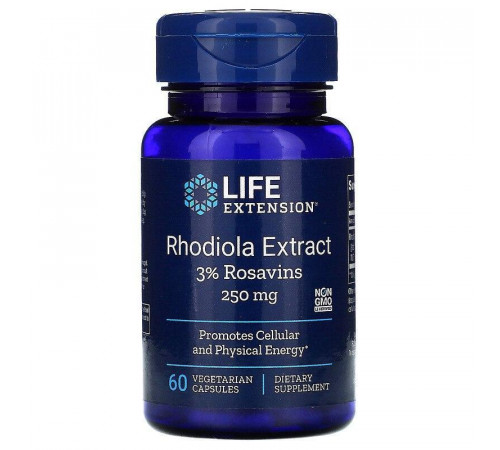 Родіола рожева Life Extension Rhodiola Extract 250 мг 60 капс