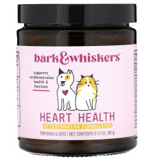 Підтримка здоров'я серця котів та собак Dr. Mercola Bark and Whiskers Heart Health 90 г