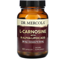 L-карнозин з R-альфа-ліпоєвою кислотою Dr. Mercola L-Carnosine with R-Alpha Lipoic Acid 250 мг 60 капс