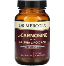 L-карнозин з R-альфа-ліпоєвою кислотою Dr. Mercola L-Carnosine with R-Alpha Lipoic Acid 250 мг 60 капс