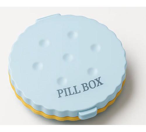 Органайзер для таблеток у формі печива MEMOSAN Cookie Shaped Pill Box синій
