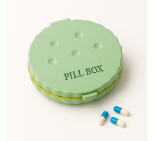 Органайзер для таблеток MEMOSAN Cookie Shaped Pill Box зеленый