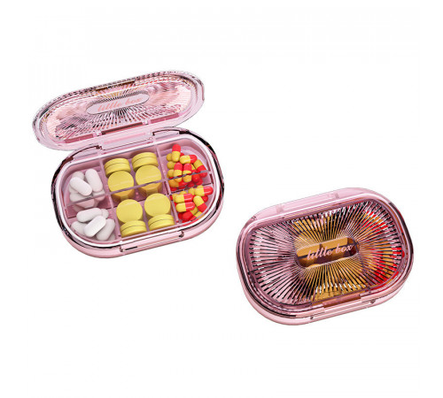 Органайзер для таблеток, Plastic Pill Organizer Waterproof Moisture-Proof, MEMOSAN, водонепроницаемый, влагостойкий, с 6