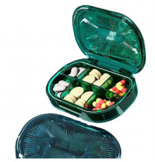 Органайзер для таблеток MEMOSAN Plastic Pill Organizer Waterproof Moisture-Proof зелений