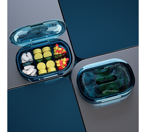 Таблетниця MEMOSAN Plastic Pill Organizer Waterproof Moisture-Proof 6 ячеек