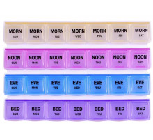 Органайзер для таблеток на 7 днів 28 відділень MEMOSAN 7 Days 28 compartment Pill Box