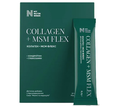 Колаген + МСМ Флекс My Nutri Week Collagen + MSM Flex 30 сааше
