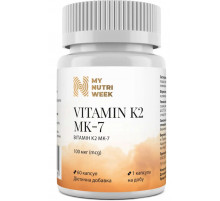 Вітамін К2-менахінон-7 My Nutri Week Vitamin K2 MK-7 100 мкг 60 капс