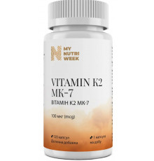 Вітамін К2-менахінон-7 My Nutri Week  Vitamin K2 MK-7 100 мкг, 120 капс
