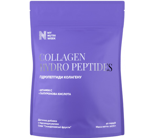 Гідропептиди колагену My Nutri Week Collagen HydroPeptides 227,6 г Скандинавські фрукти