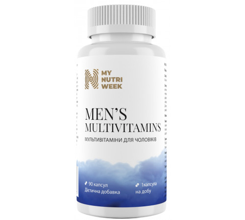 Мультивітаміни для чоловіків My Nutri Week Men's Multivitamins 90 капс
