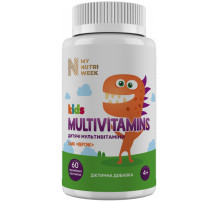 Мультивитамины для детей My Nutri Week Kids Multivitamins 60 жел паст персик