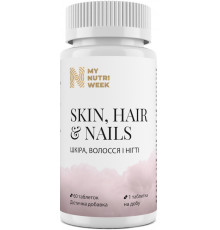 Шкіра волосся та нігті My Nutri Week Skin, Hair & Nails 60 таб