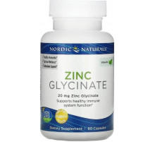 Гліцинат цинку Nordic Naturals Zinc Glycinate 20 мг 60 капс
