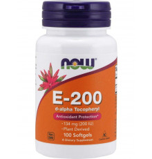 Вітамін Е Now Foods Vitamin E 134 мг (200 МО) 100 гел капс
