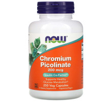 Хром пиколинат Now Foods Chromium Picolinate 200 мкг 250 капс