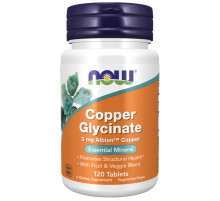 Меди глицинат Now Foods Copper Glycinate 3 мг 120 таб