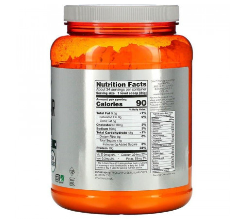Міцелярний казеїн Now Foods Sports Micellar Casein 816 г