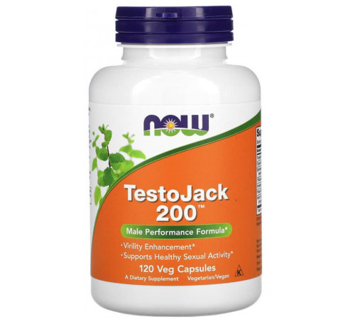 Репродуктивне здоровʼя чоловіків Now Foods TestoJack 200 120 вег капс