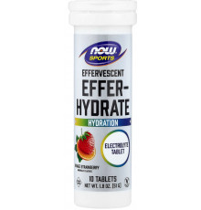 Электролиты Now Foods Sports Effer-Hydrate 10 таб клубника-апельсин