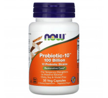 Пробиотики-10 Now Foods Probiotic-10 100 млрд 30 рос капс