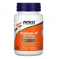Пробіотики-10 Now Foods Probiotic-10 100 млрд 30 рос капс