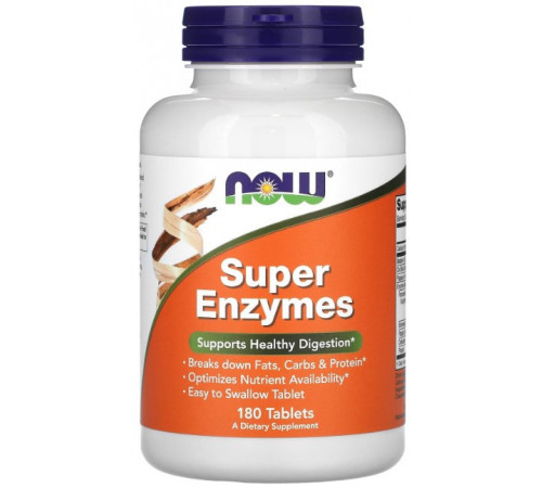 Ферменти для травлення Now Foods Super Enzymes 180 таблеток