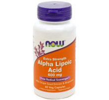 Альфа-липоевая кислота Now Foods Alpha Lipoic Acid 600 мг 60 капс