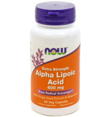 Альфа-ліпоєва кислота Now Foods Alpha Lipoic Acid 600 мг 60 капс