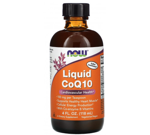 Коензим Q10 Now Foods Liquid CoQ10 100 мг 118 мл