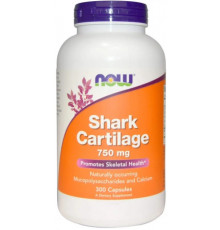 Акулячий хрящ Now Foods Shark Cartilage 750 мг 300 капс