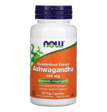 Ашваганда Now Foods Ashwagandha 450 мг 90 вег капс