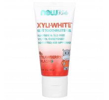Зубная паста дитячий Now Foods Solutions Toothpaste Gel 85 г полуниця