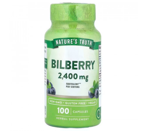 Чорниця Nature's Truth Bilberry 2400 мг 100 капс